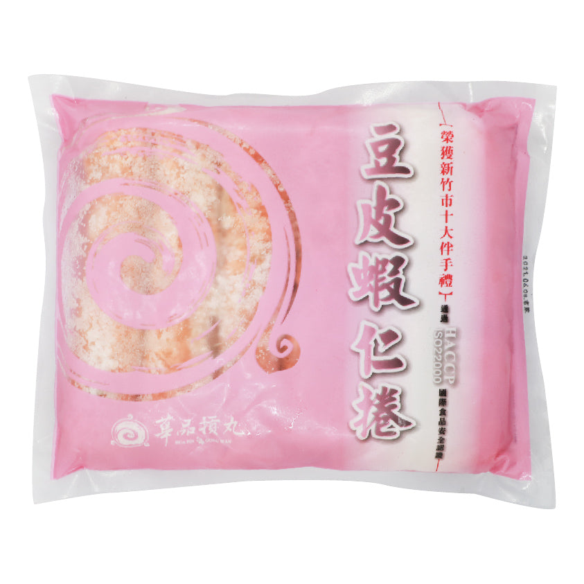 豆皮鮮蝦捲